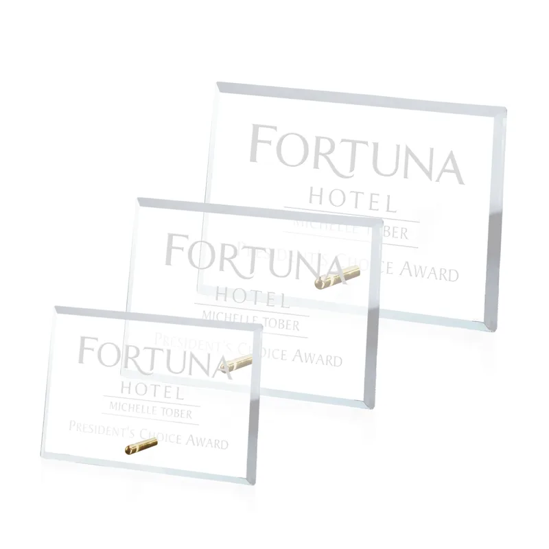 Deep Etch, Gold, Rectangle Horizontal