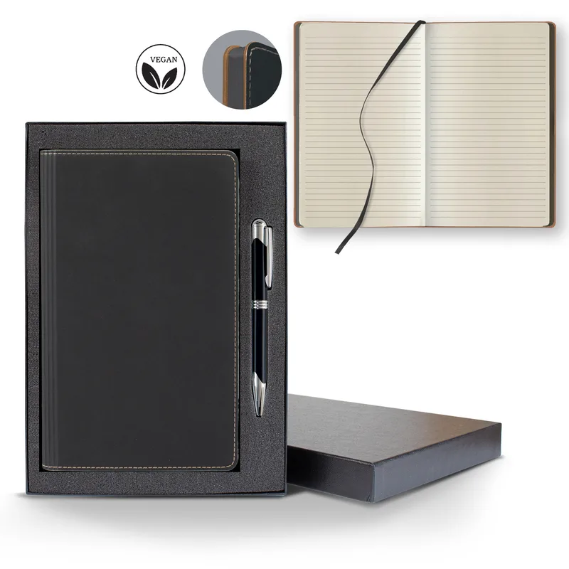 Castelli Vegan ECO Medio Lined Ivory Page Journal Gift Set view 2