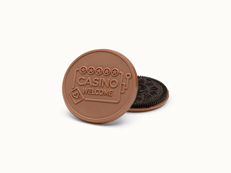 Four-Bite Oreo® Cookie with Custom Engraved Chocolate (3.2 in.) view 2