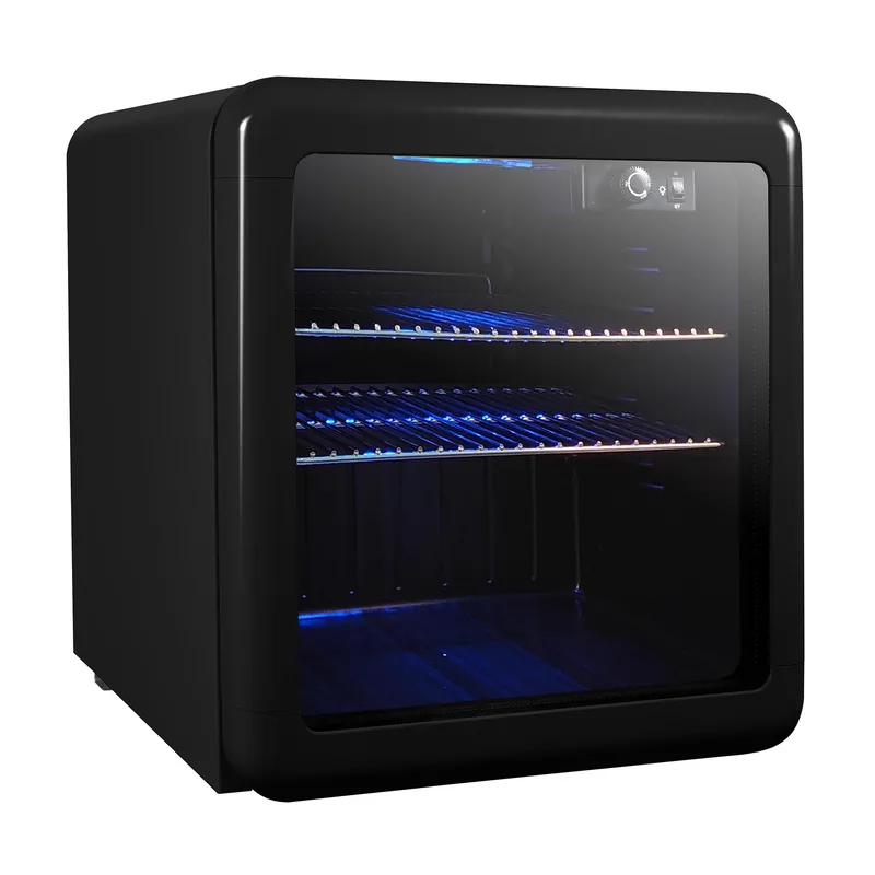 Magic Chef 1.7 Cu. Ft. Beverage Cooler, Retro Black