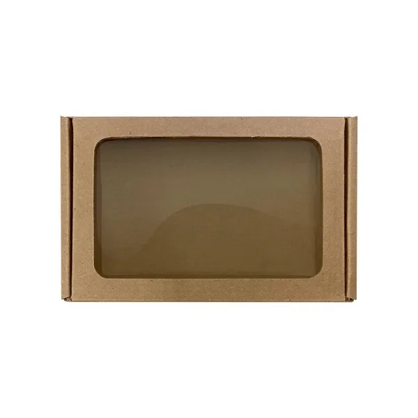 6" x 4" Cardboard Box with Window Lid view 2