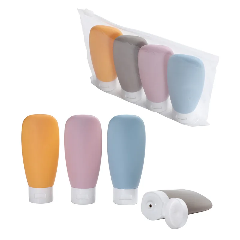 Continental 4-Bottle Travel Set in Zippered Pouch view 2