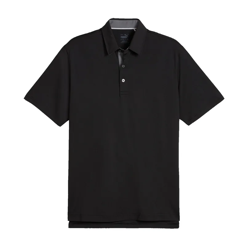 Puma MATTR Brigade Golf Polo - Puma Black/Slate Sky