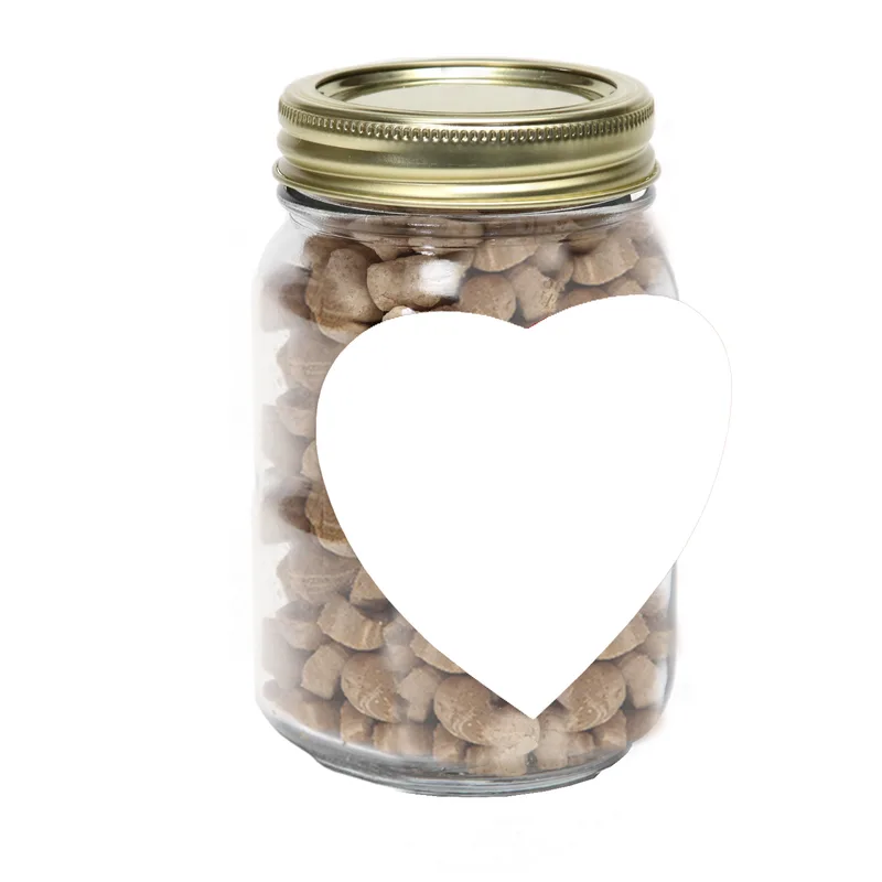 Pint Jar with Large Heart Magnet Pet Fill view 4