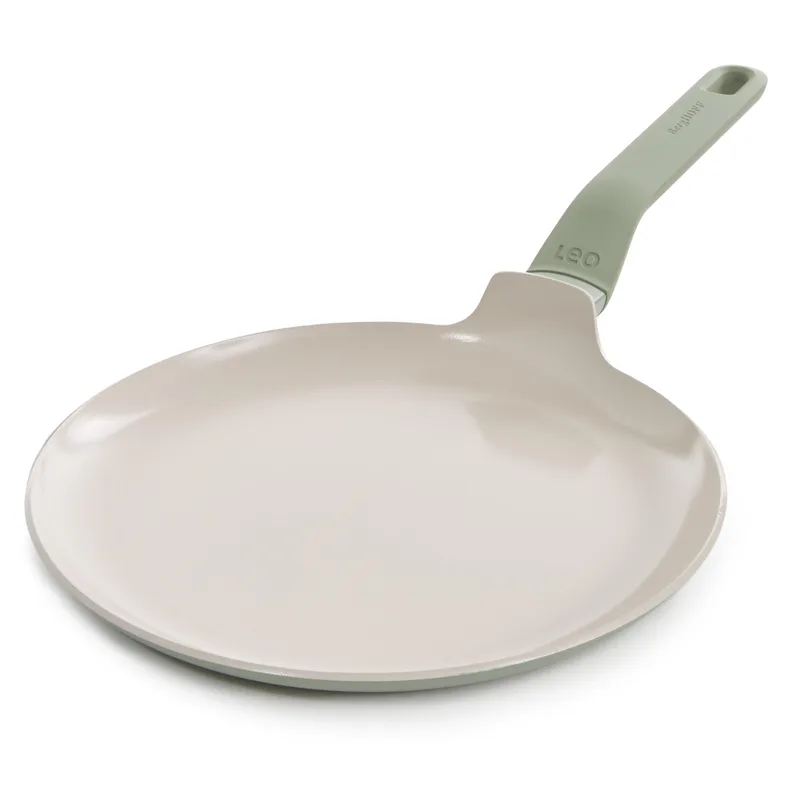 BergHoff Leo Balance Ns Ceramic Pancake Pan 10.25", Recycled Aluminum, Sage