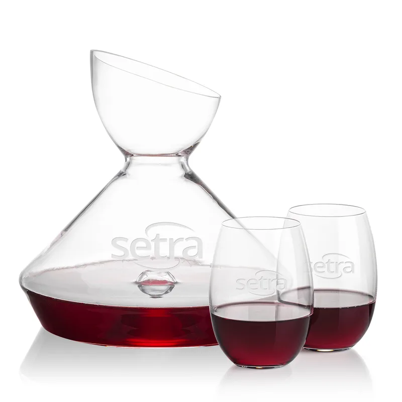 Carafe & 2 Stemless