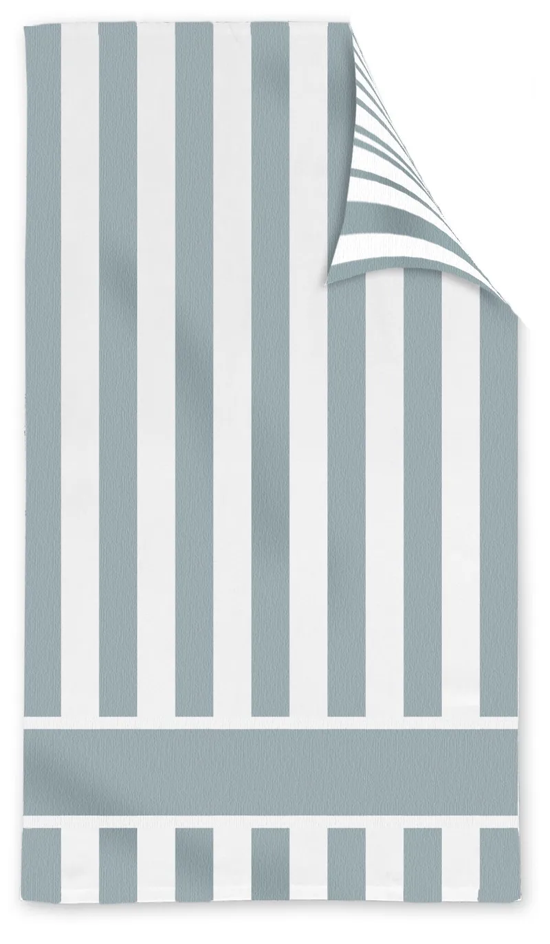 Double Sided Cabana Stripe Beach Towel view 4