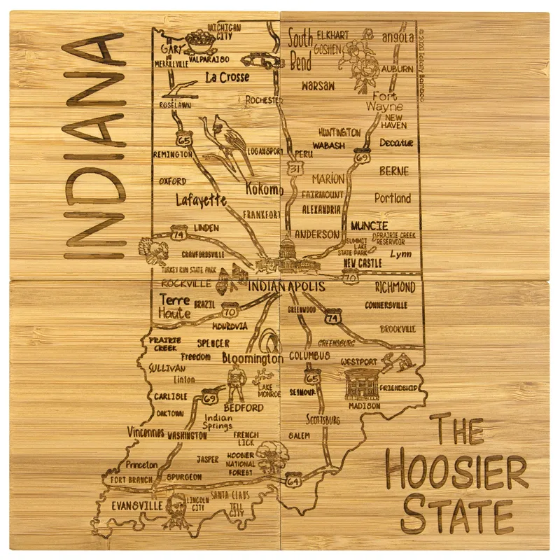 Indiana Puzzle Coaster Set view 3
