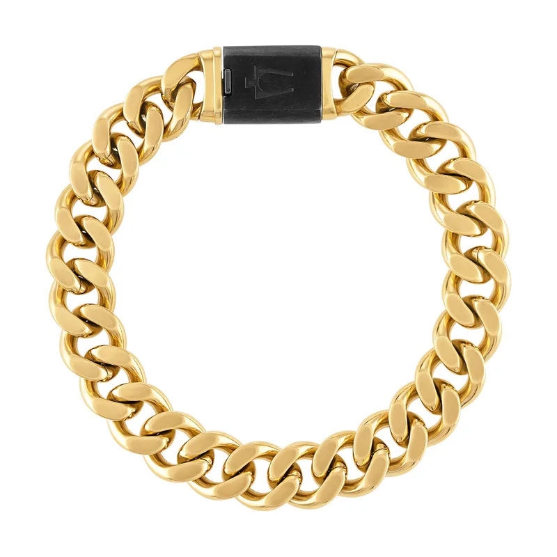 Bulova Jewelry Classic Gold Curb Bracelet - Medium