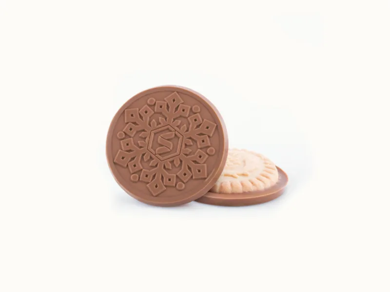 Decadent Shortbread Cookie with Custom Engraved Chocolate (2.75 in.) view 5