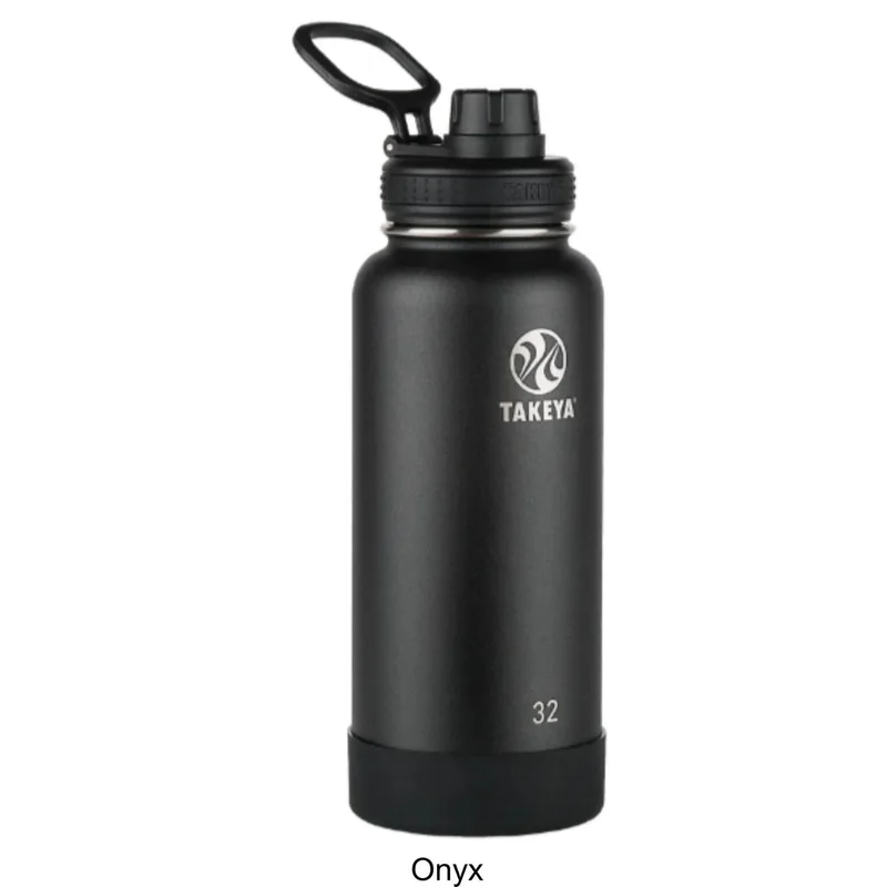 40 oz Takeya® Stainless Steel Insulated Active Water Bottle w/ Spout Lid view 4