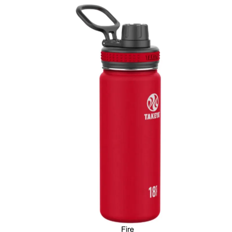18 oz Takeya® Stainless Steel Insulated Originals Water Bottle w/ Spout Lid view 3