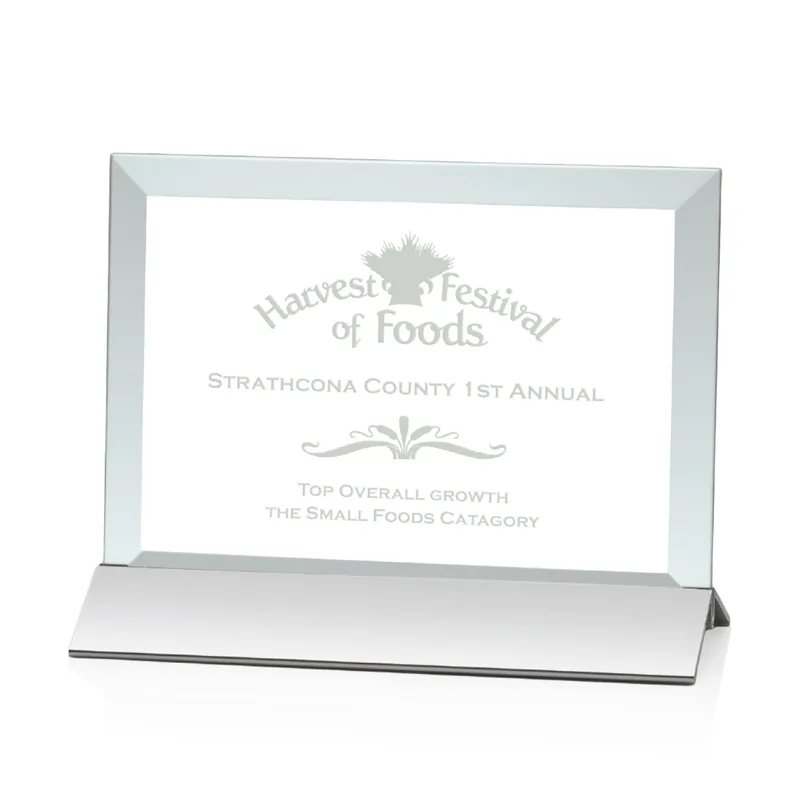 Deep Etch, Horizontal, Jade, Silver, 7" x 5"