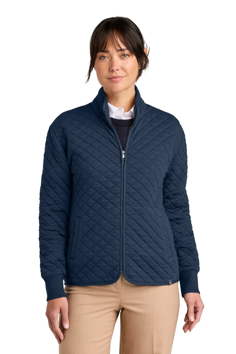 Brooks Brothers® Women's Diamond Quilt Full-Zip view 3
