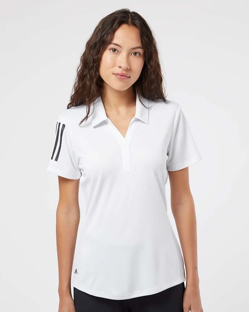 Adidas® Women's Floating 3-Stripes Polo view 7