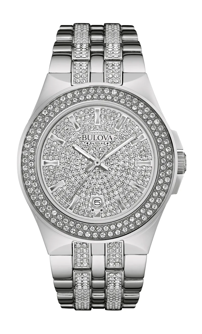 Bulova Watches Men's Crystal Bracelet Watch