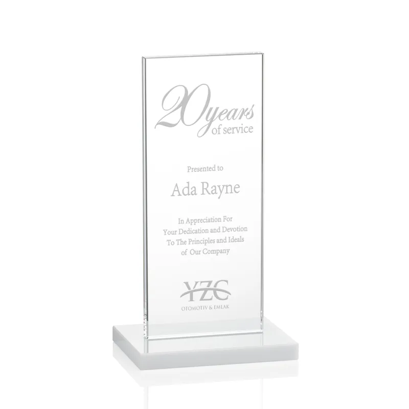 Deep Etch, Standard base, White, 4" x 7.375" x 3"