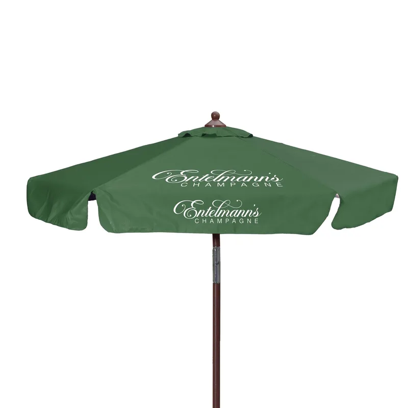 7' Wood Look Tilting Market Umbrella Kit With Valance 2 Imp view 7