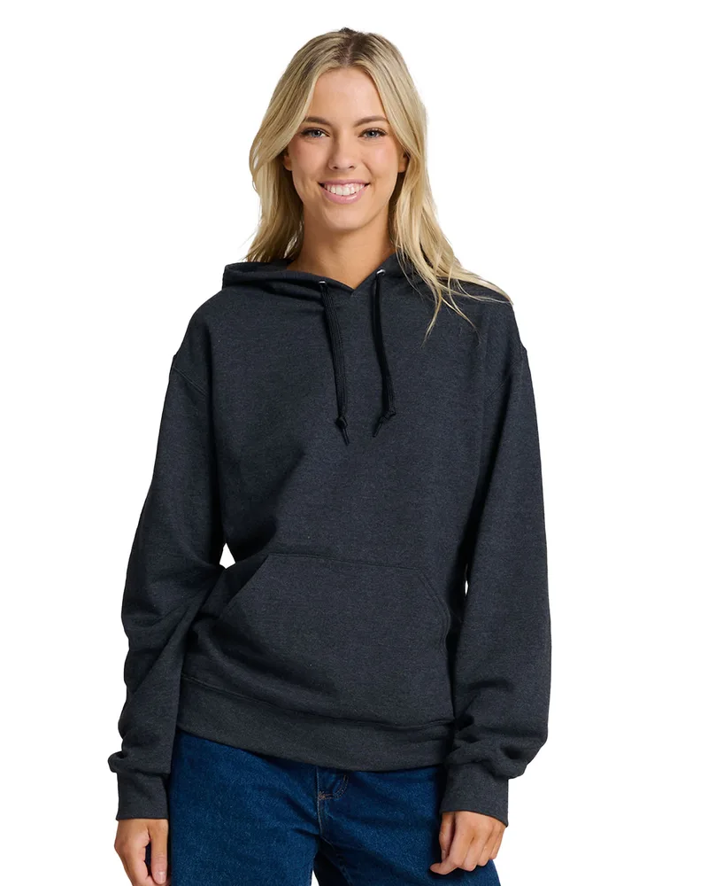 Jerzees Unisex Ultimate™ CVC Ring-Spun Hooded Sweatshirt view 3