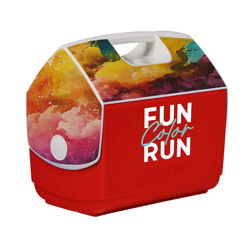 IGLOO Playmate Elite Cooler Imprinted Front & Decals on Lid view 5