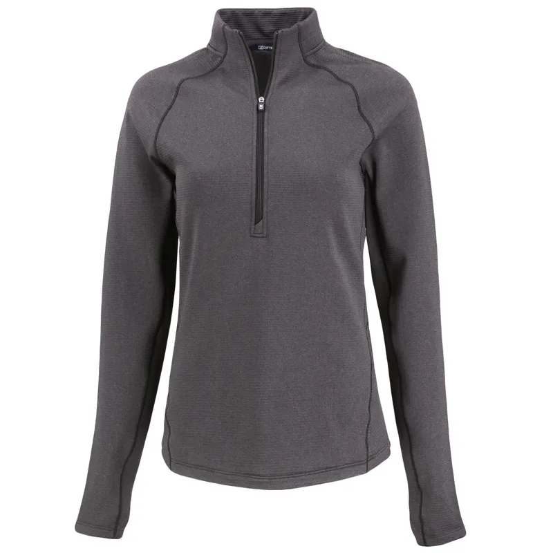 Cutter & Buck Peshastin Eco Fleece Recycled Womens Half Zip Pullover view 2