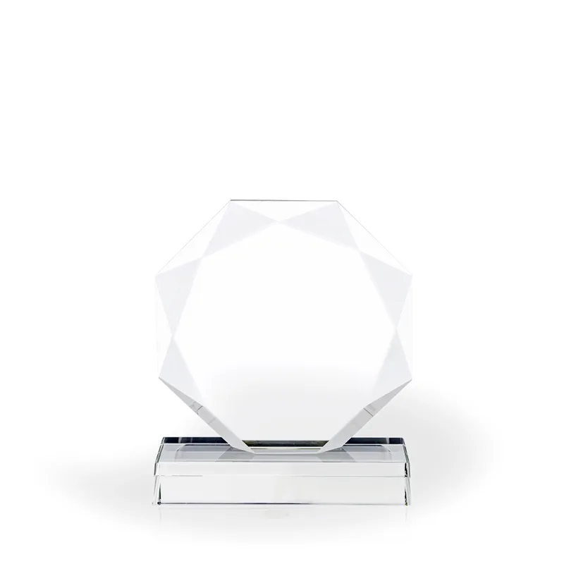 Majestic Octagon Diamond Crystal Award, Small view 2