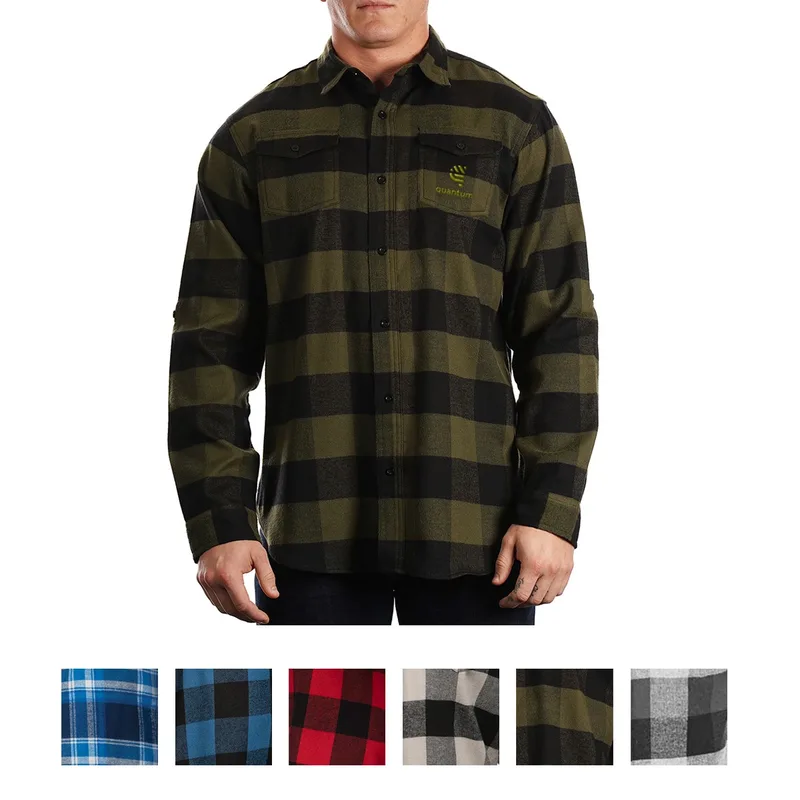 Burnside Men's Plaid Flannel Shirt view 2