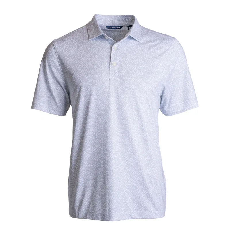 Cutter & Buck Pike Eco Pebble Print Stretch Recycled Mens Polo view 3