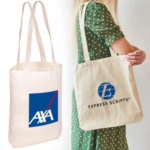 Cotton Tote Bag w/Gusset 14"x17"