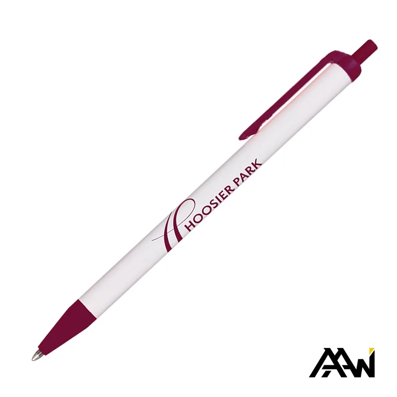 White / Matte Maroon