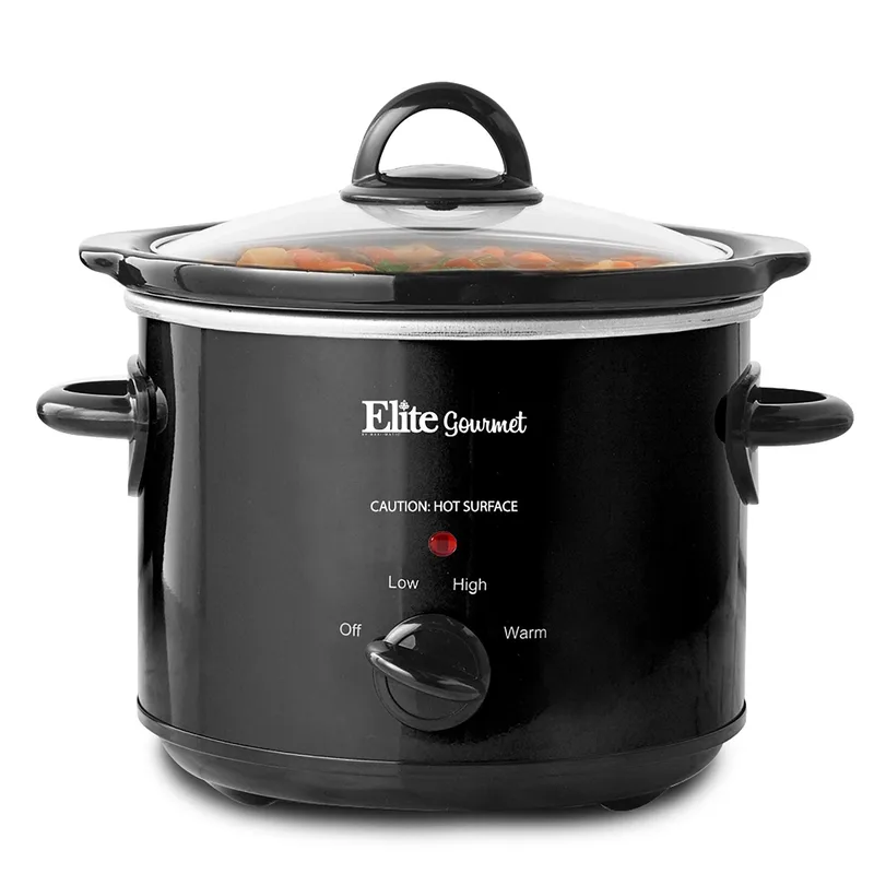 Elite 3Qt Slow Cooker Black