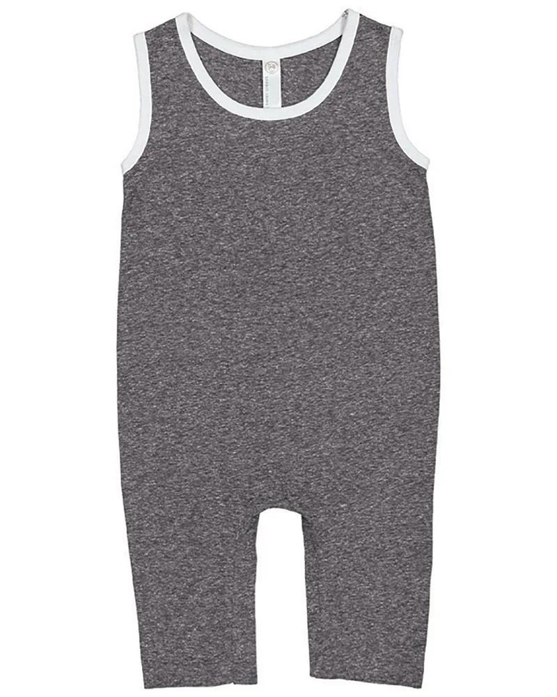Rabbit Skins Infant Harborside Melange Tank Romper view 5