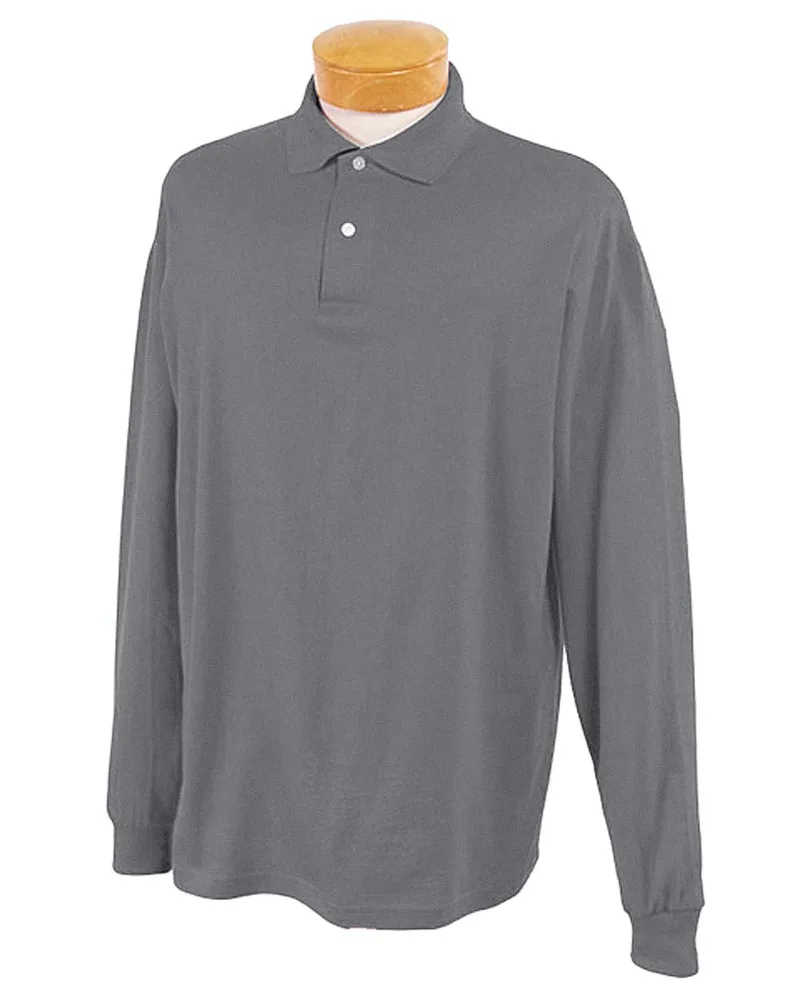 Jerzees Adult DRI-POWER® ACTIVE Long-Sleeve Jersey Polo view 4