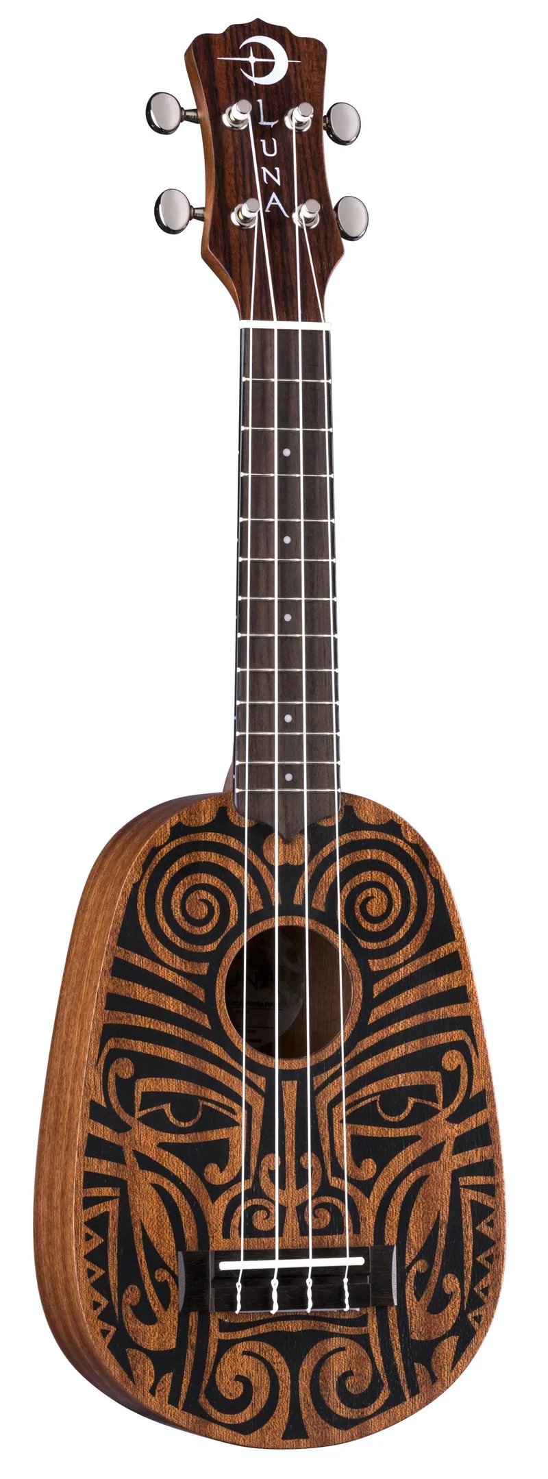 Luna Tribal Pineapple Mahogany Acoustic Ukulele