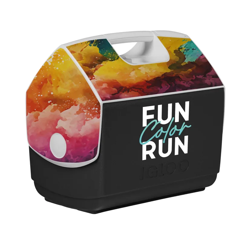 IGLOO Playmate Elite Cooler Imprinted Front & Decals on Lid view 6