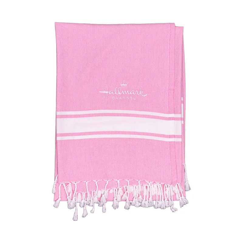 Boardwalk Collection Peshtemal Beach Towel EMB view 2