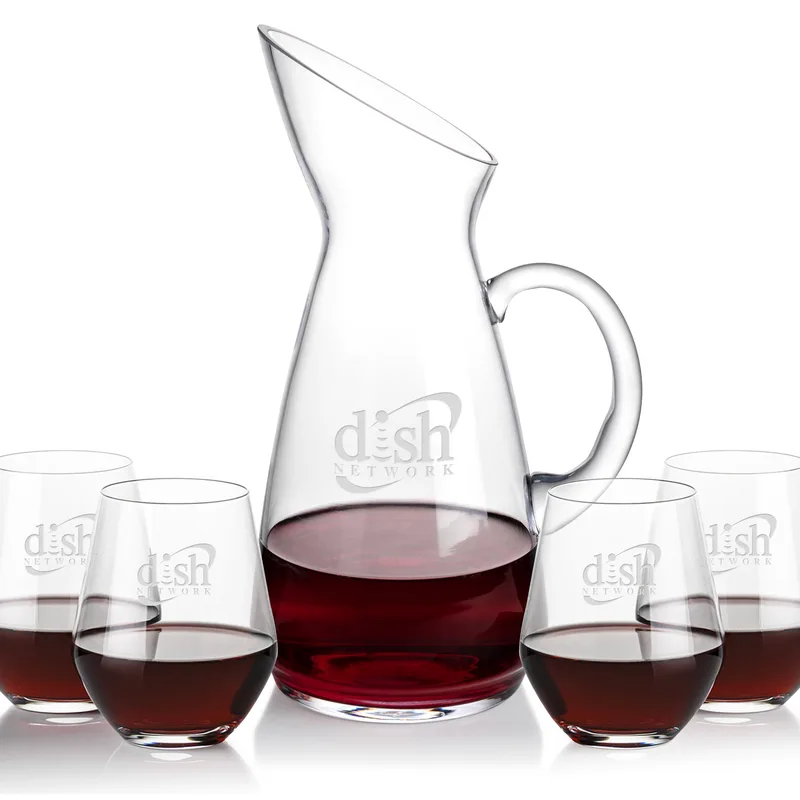 Taroni Carafe & Reina Stemless Wine