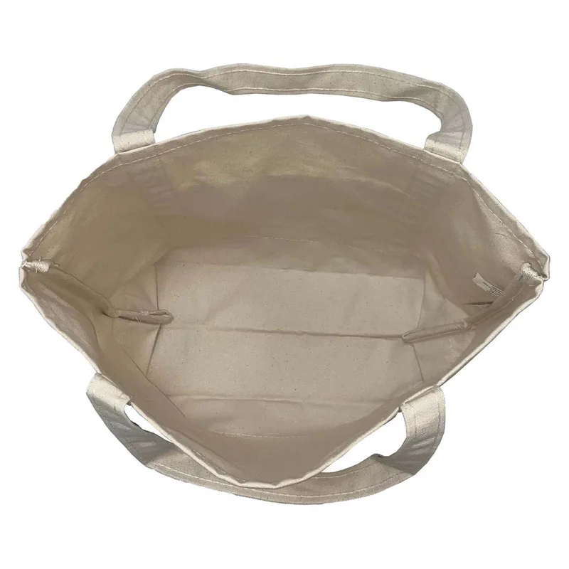 Open Canvas Boat Bag with Embroidery view 3