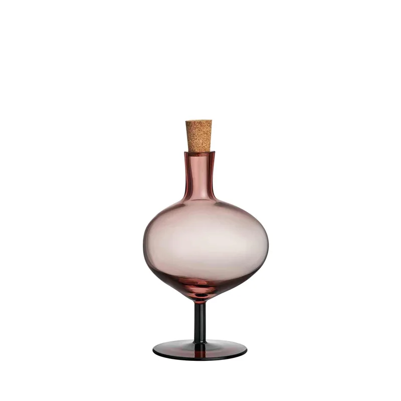 Kosta Boda Bod Bottle Burgundy Medium